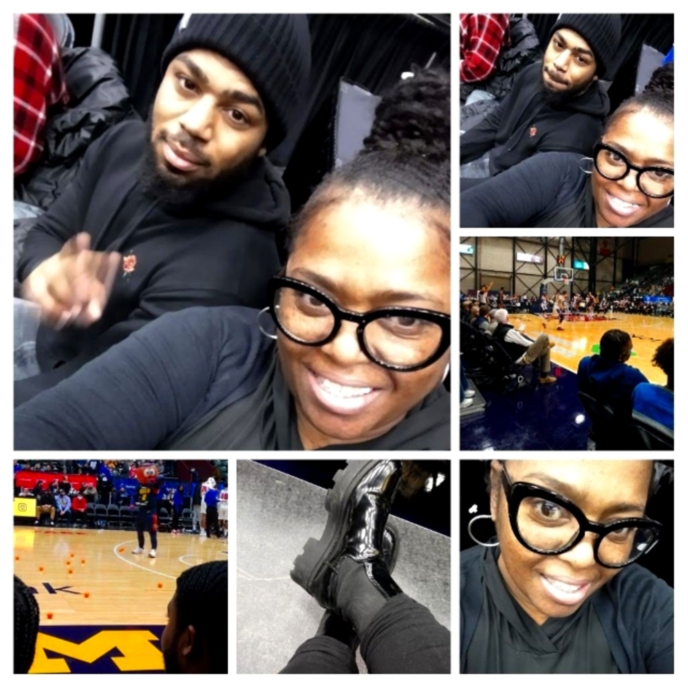 Patent leather boots